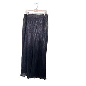 NWT JM Studio by John Meyer Dressy Navy Sparkle Elastic Waist Pant XL.